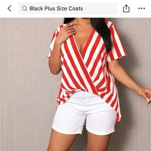 Sz 4x striped shirt